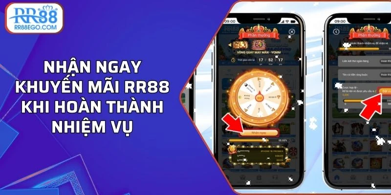 Nhận ngay khuyến mãi RR88 khi hoàn thành nhiệm vụ